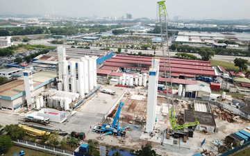  Reconstruction of air separation plant in Malaysia after plant relocation done by the LINDE PLANTSERV® team.