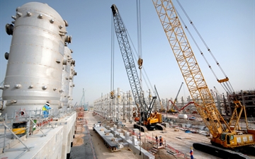 Linde PLANTSERV, revamps, modernisations, Air Separation Plant Pearl GTL in Qatar, Construction site